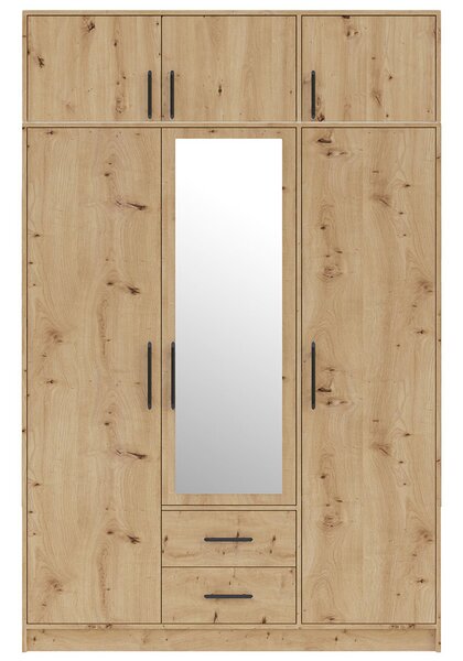 SMART r | šatní skříň SRL2 + nástavec SRN2 + zrcadlo | 150 cm | artisan