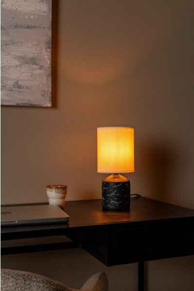 Lucide 47550/81/30 - Stolní lampa FRAN 1xE14/40W/230V černá