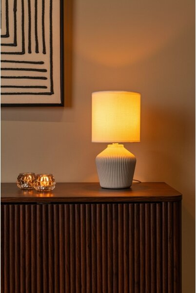 Lucide 47551/81/38 - Stolní lampa FILIZ 1xE14/40W/230V krémová