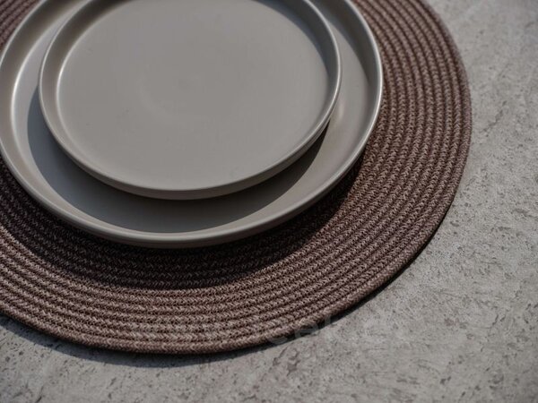 Stern Prostírání Stern, kulaté 40 cm, 100% polypropylen barva greige, cena za 1 ks