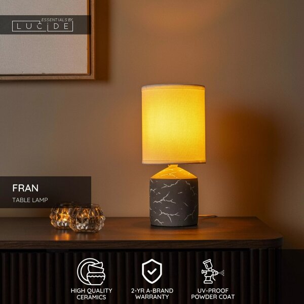 Lucide 47550/81/41 - Stolní lampa FRAN 1xE14/40W/230V hnědá