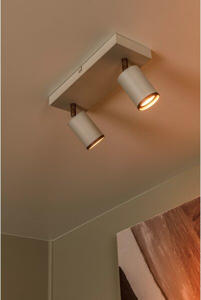 Lucide 53914/02/41 - Bodové svítidlo REGINA 2xGU10/50W/230V béžová
