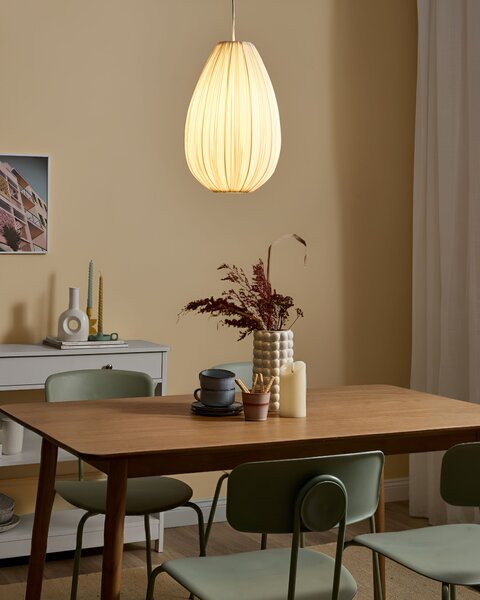 Závěsná lampa GERA Tkanina Bílá