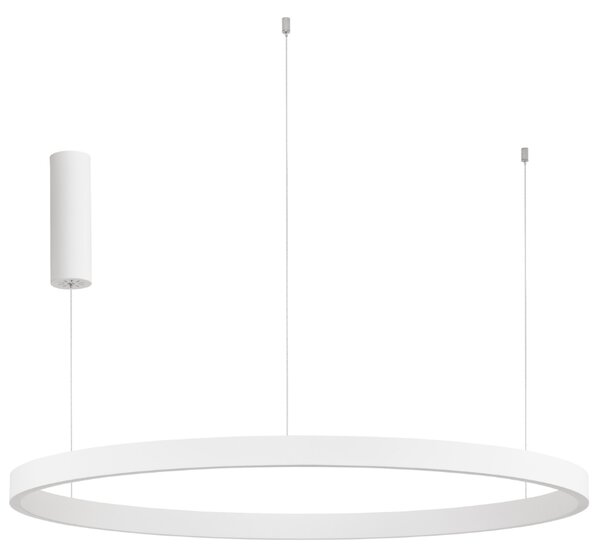 Bílé závěsné LED světlo Nova Luce Elowen 98 cm