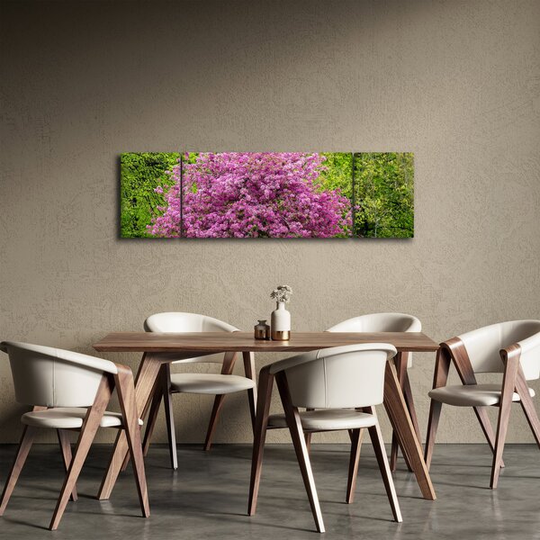 Obraz rozkvetlého stromu na louce (170x50 cm)