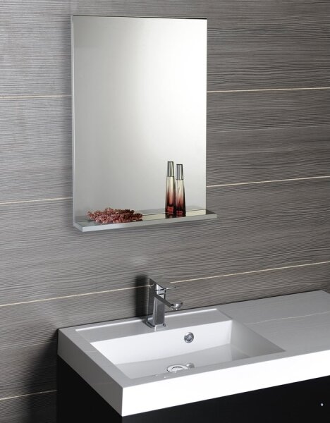 Aqualine - Zrcadlo BETA 50x70 cm bílá