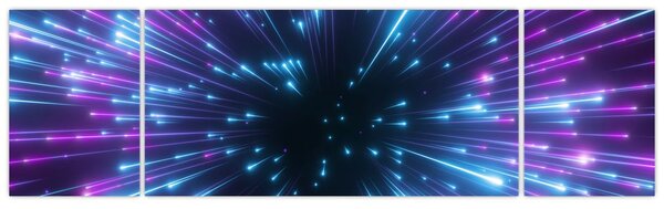 Obraz - Neonový prostor (170x50 cm)