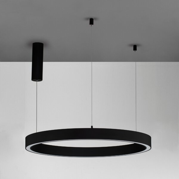 Černé závěsné LED světlo Nova Luce Elowen II. 80 cm