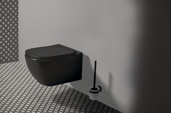 Ideal Standard T3546V3 - Závěsné WC s prkénkem SoftClose TESI keramika/černá