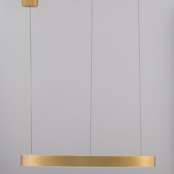Zlaté závěsné LED světlo Nova Luce Elowen 60 cm