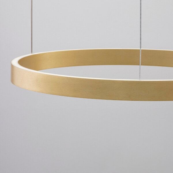 Zlaté závěsné LED světlo Nova Luce Elowen 60 cm