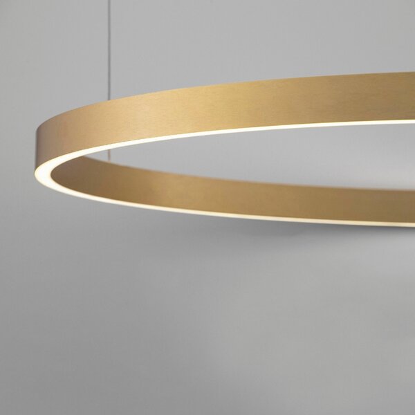 Zlaté závěsné LED světlo Nova Luce Elowen 98 cm