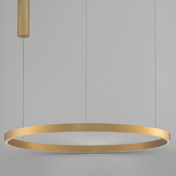 Zlaté závěsné LED světlo Nova Luce Elowen 98 cm