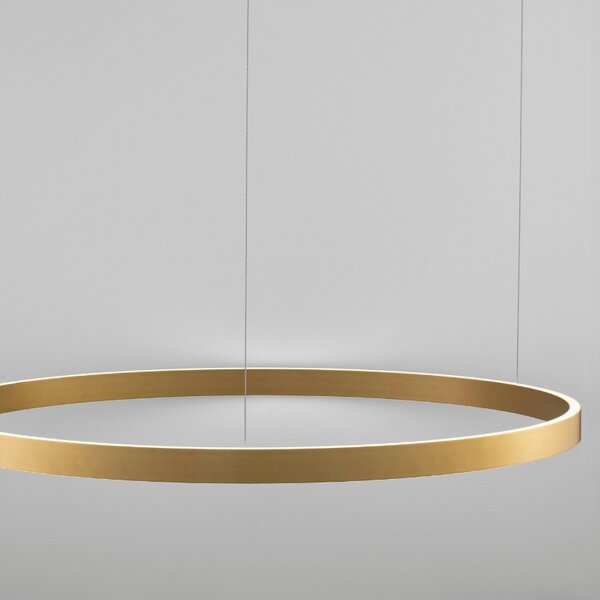 Zlaté závěsné LED světlo Nova Luce Elowen 98 cm
