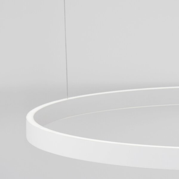 Bílé závěsné LED světlo Nova Luce Elowen 98 cm