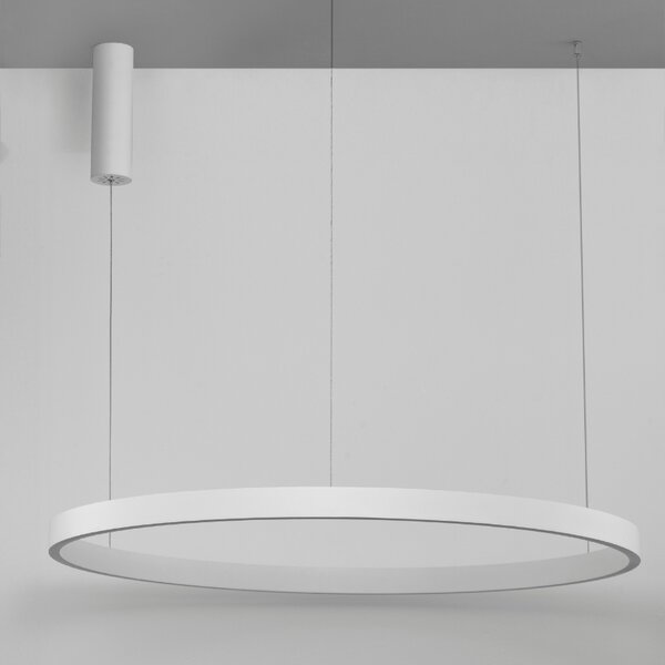Bílé závěsné LED světlo Nova Luce Elowen 98 cm