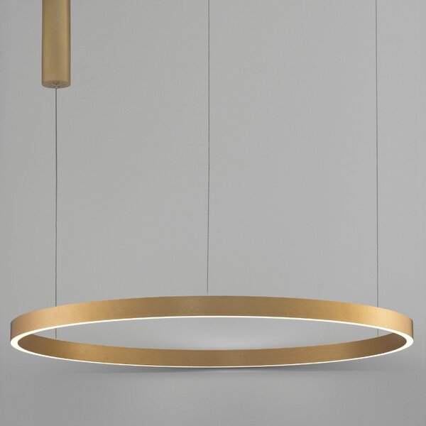 Zlaté závěsné LED světlo Nova Luce Elowen 98 cm