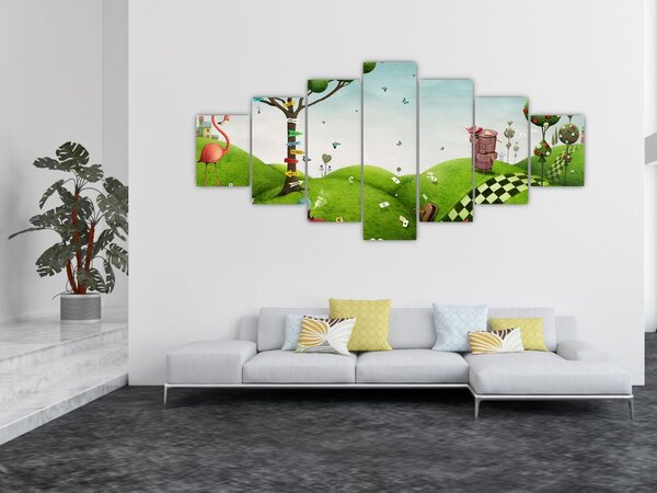 Obraz podivuhodné krajiny (210x100 cm)