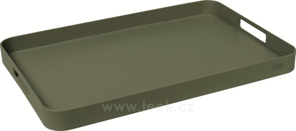 Stern Podnos, Stern, 60x40x5 cm, lakovaný hliník šedobéžový (greige)