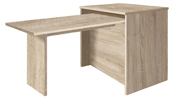 Kuchyňský ostrůvek KW 106x70 cm + stůl KS 130x80 cm | SONOMA