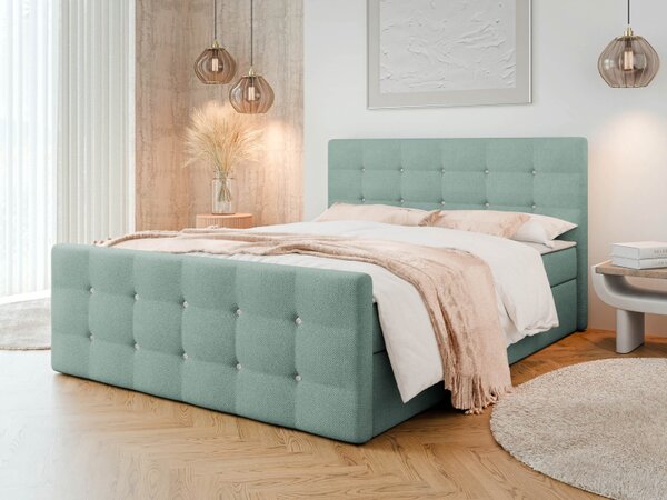 Kontinentální postel Akvore, Rozměr postele: 140x200, Potah: ekokůže Soft 011 5903211085956