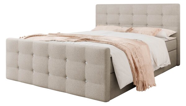Kontinentální postel Akvore, Rozměr postele: 140x200, Potah: ekokůže Soft 011 5903211085956