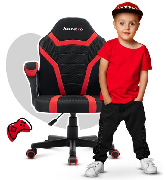 Dětská herní židle Ranger - 1.0 červená mesh