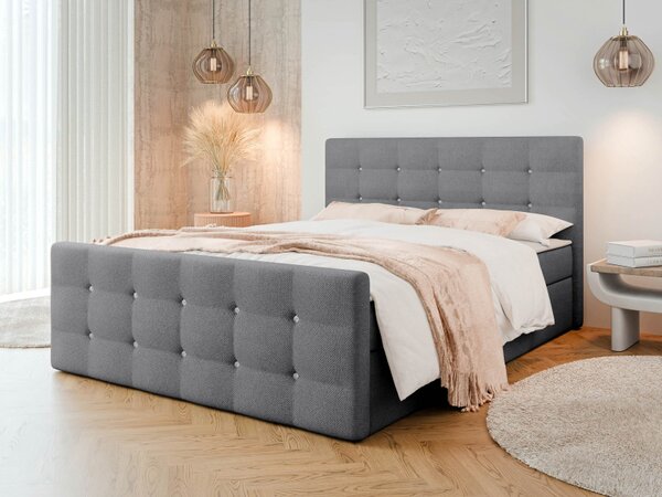 Kontinentální postel Akvore, Rozměr postele: 140x200, Potah: ekokůže Soft 011 5903211085956