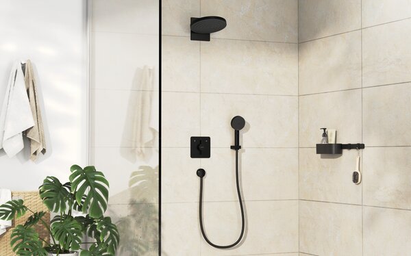 Hansgrohe DuoTurn Q Baterie pod omítku pro 2 spotřebiče, matná černá 75414670