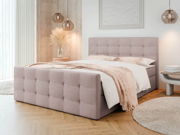 Kontinentální postel Akvore, Rozměr postele: 140x200, Potah: ekokůže Soft 011 5903211085956
