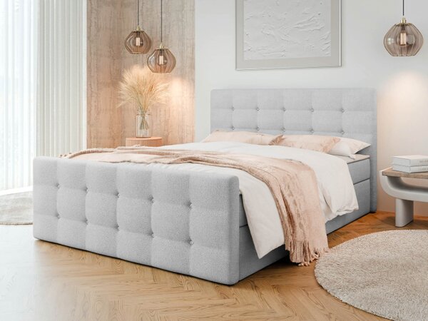 Kontinentální postel Akvore, Rozměr postele: 140x200, Potah: ekokůže Soft 011 5903211085956