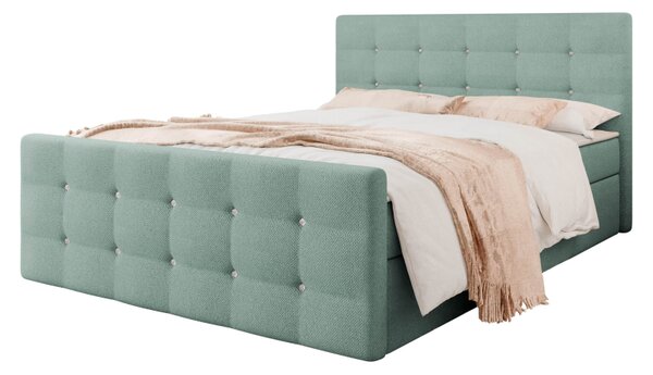 Kontinentální postel Akvore, Rozměr postele: 140x200, Potah: ekokůže Soft 011 5903211085956