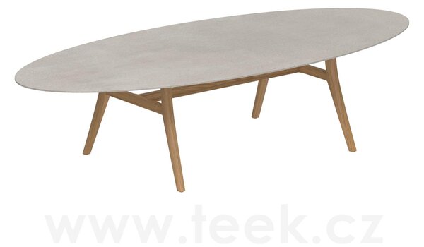 Royal Botania Jídelní stůl Zidiz, Royal Botania, oválný 320x140x75 cm, rám teak, deska keramika černá