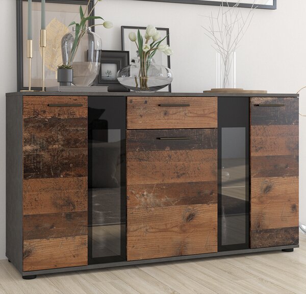 Komoda SALSA | 140 cm | old wood style/matera