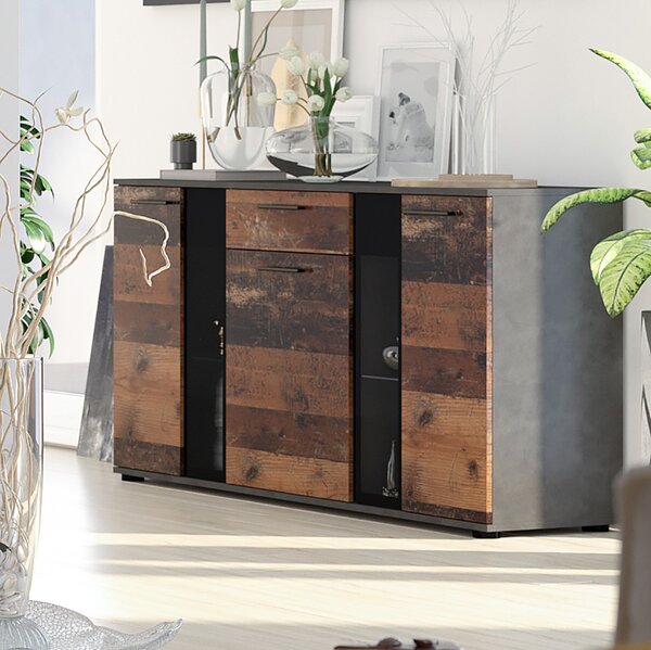 Komoda SALSA | 140 cm | old wood style/matera
