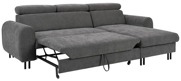 Sedací souprava PORTA | 252x171 cm | rozkládací + úložný prostor + 2x polštářek | VÝBĚR TKANIN