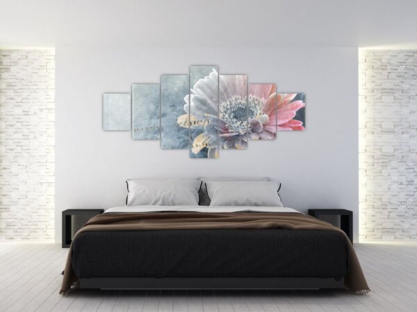 Obraz - Zimní květ (210x100 cm)