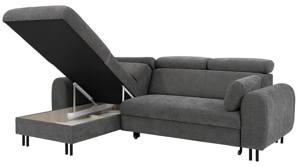 Sedací souprava PORTA | 171x252 cm | rozkládací + úložný prostor + 2x polštářek | VÝBĚR TKANIN
