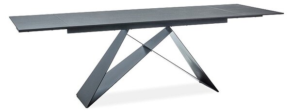 SIGNAL Rozkládací jídelní stůl WESTIN 160(240)x90x76 černá/černá mat