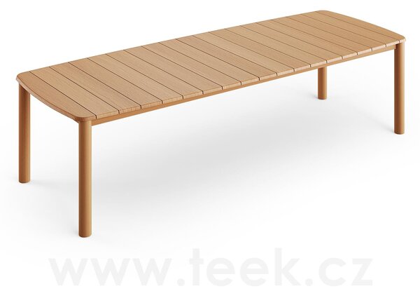 Jati Kebon Jídelní stůl Benoa, Jati Kebon, obdélníkový 300x100x75,5 cm, rám i deska teak