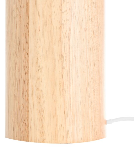 Stolní lampa ABENS Dřevo Světle hnědá