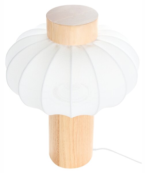 Stolní lampa ABENS Dřevo Světle hnědá