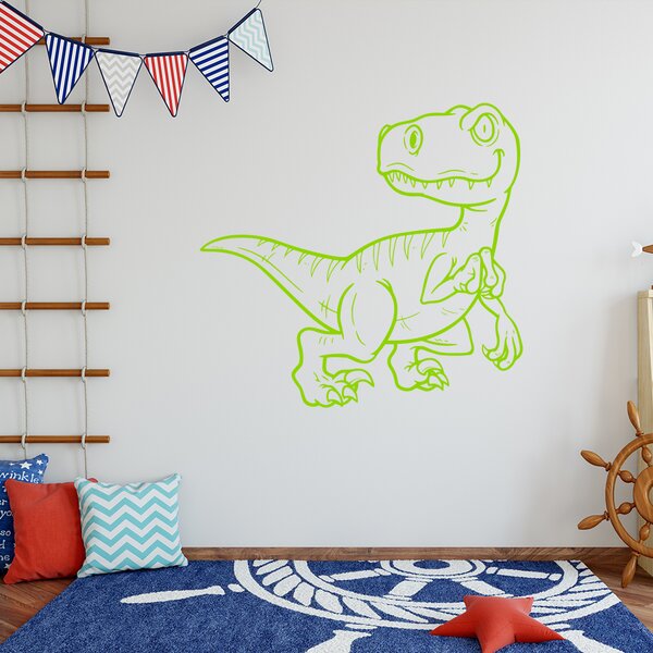 Živá Zeď Samolepka Dinosaurus Barva: černá
