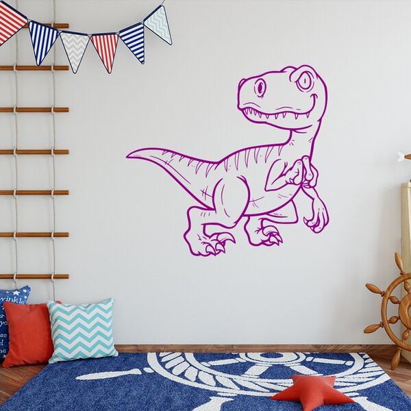 Živá Zeď Samolepka Dinosaurus Barva: černá