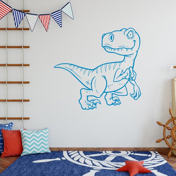Živá Zeď Samolepka Dinosaurus Barva: černá