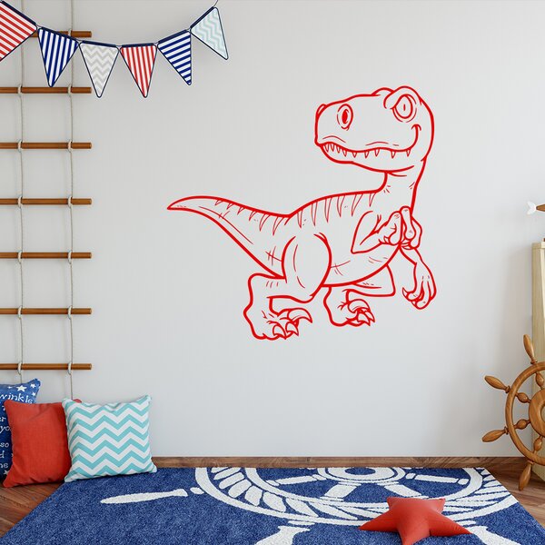 Živá Zeď Samolepka Dinosaurus Barva: černá