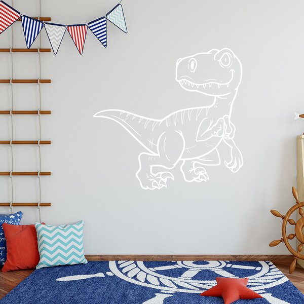 Živá Zeď Samolepka Dinosaurus Barva: černá