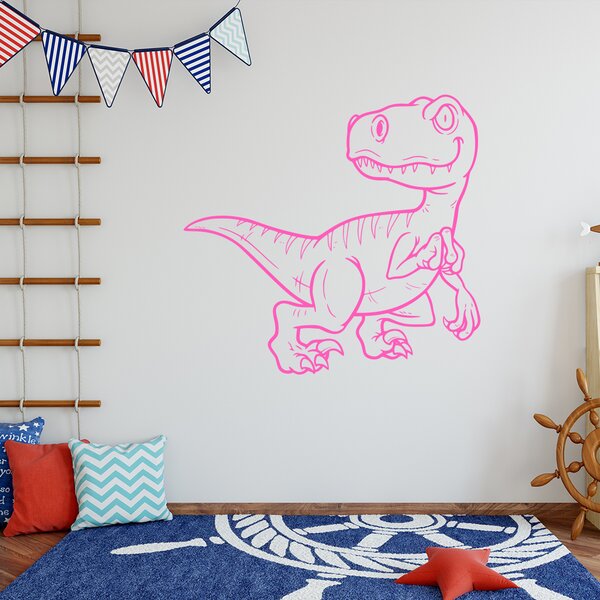 Živá Zeď Samolepka Dinosaurus Barva: černá