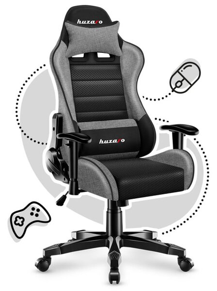 Dětská herní židle Ranger - 6.0 šedá mesh