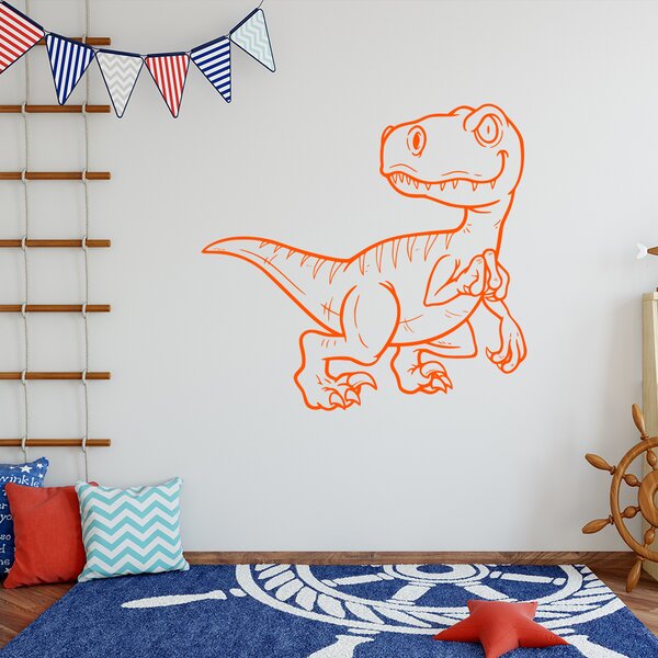 Živá Zeď Samolepka Dinosaurus Barva: černá